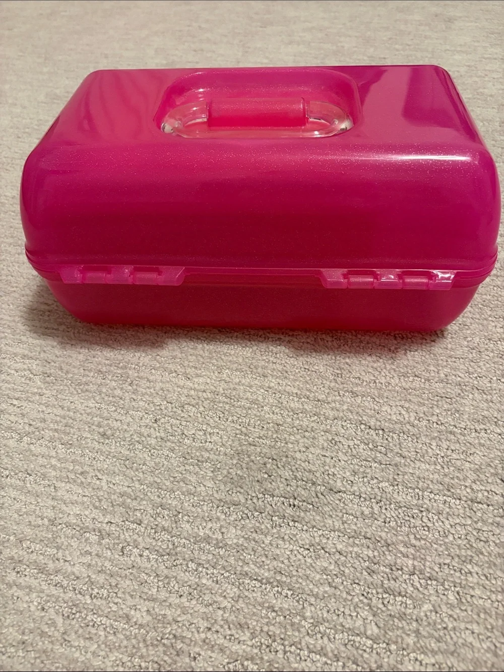 Caboodles Hot Pink with Sparkles Makeup Storage